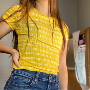 Yellow striped Tshirt